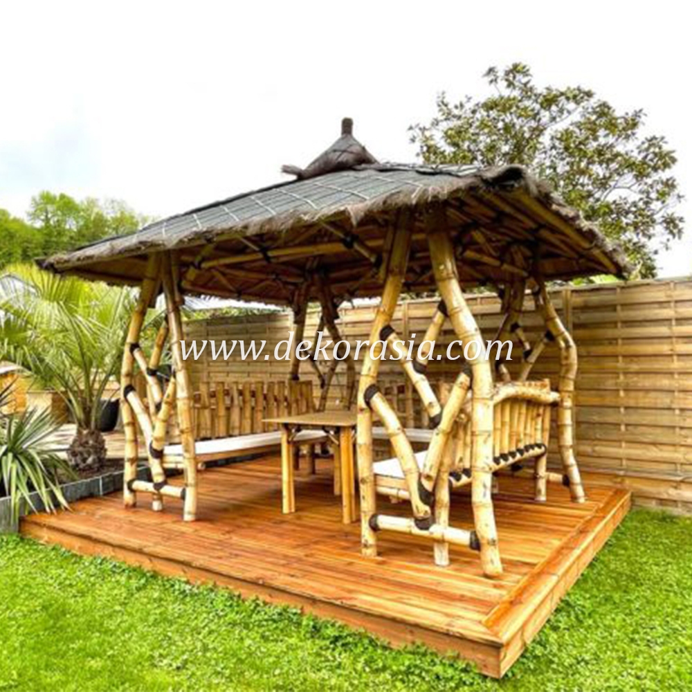 Bamboo Gazebo for Home Garden, Bamboo Gazebo Outdoor - Image 3