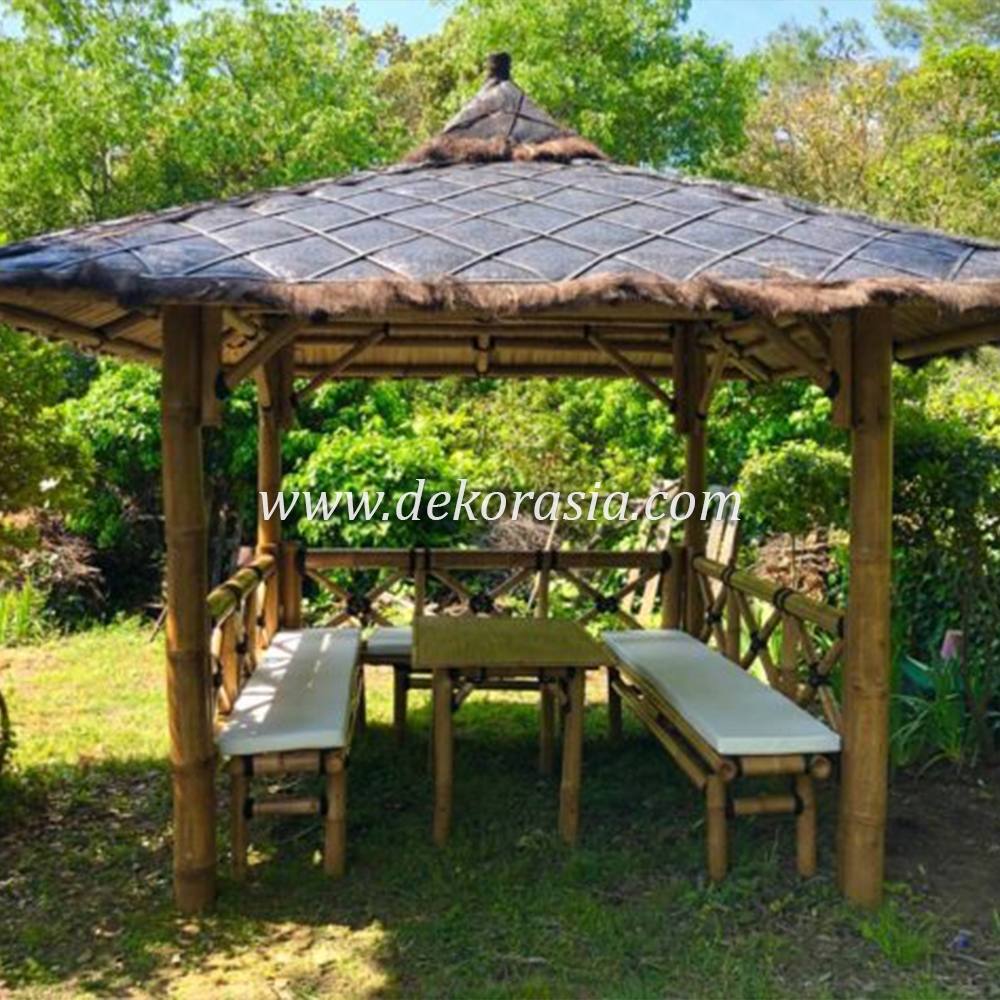 Bamboo Gazebo for Home Garden, Bamboo Gazebo Outdoor - Image 1